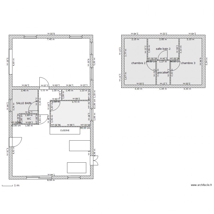 plan 110 metres carré. Plan de 0 pièce et 0 m2