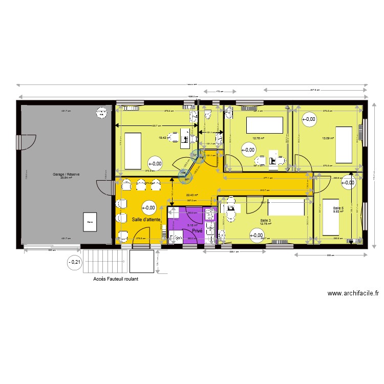  Cabinet 6. Plan de 0 pièce et 0 m2