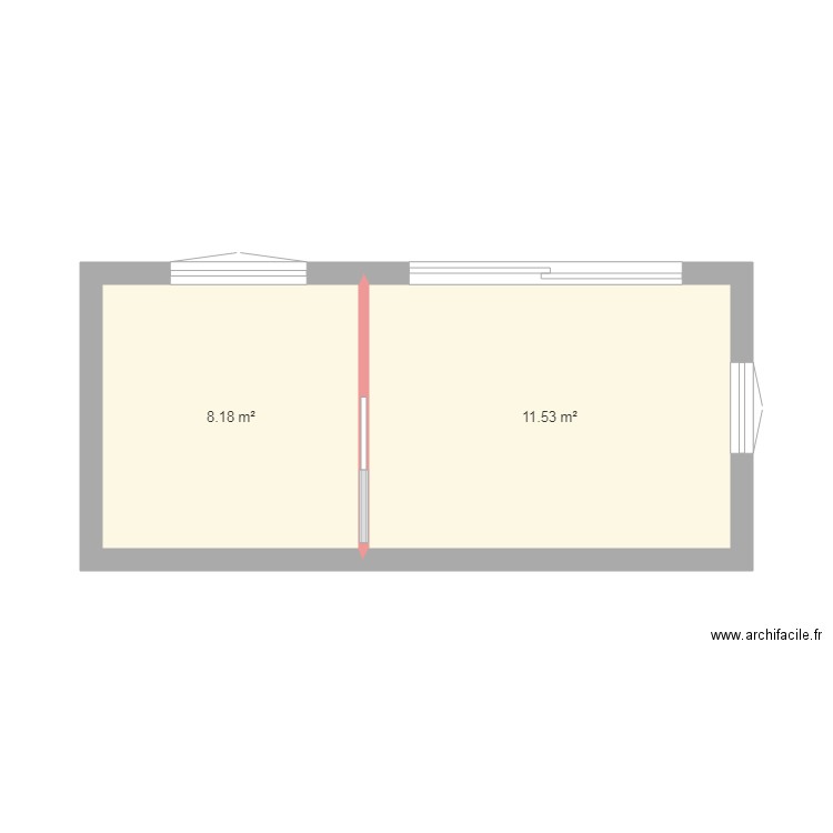 Extension Maison. Plan de 0 pièce et 0 m2