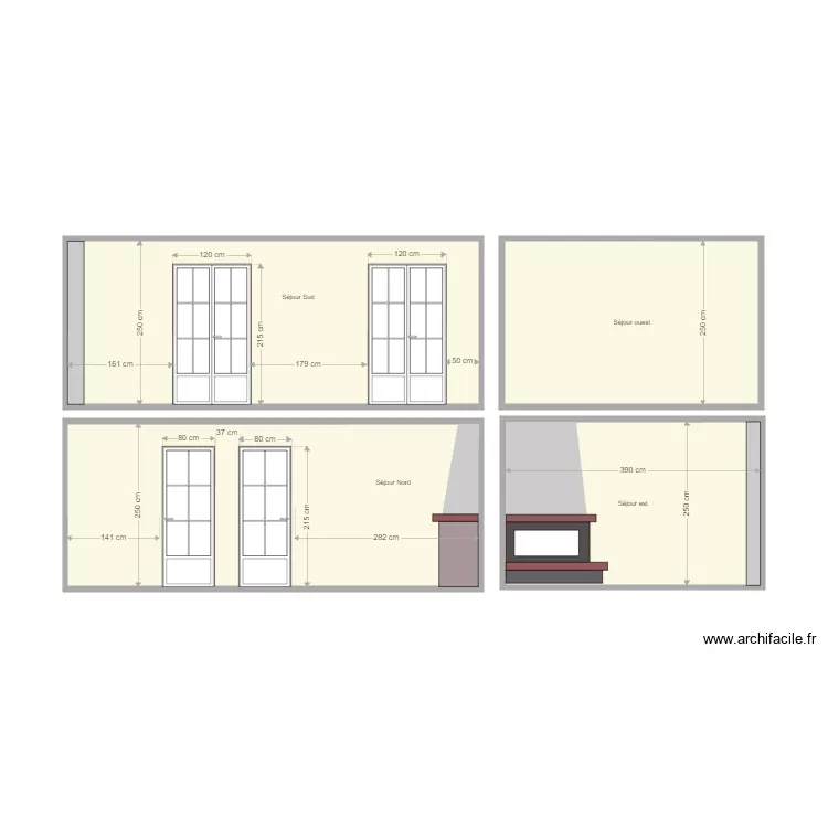 SEJOUR murs . Plan de 