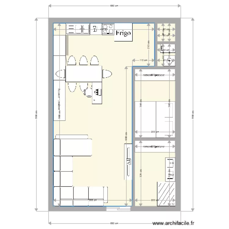 54m2. Plan de 54m2. Plan de