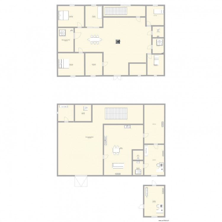 gite. Plan de 0 pièce et 0 m2