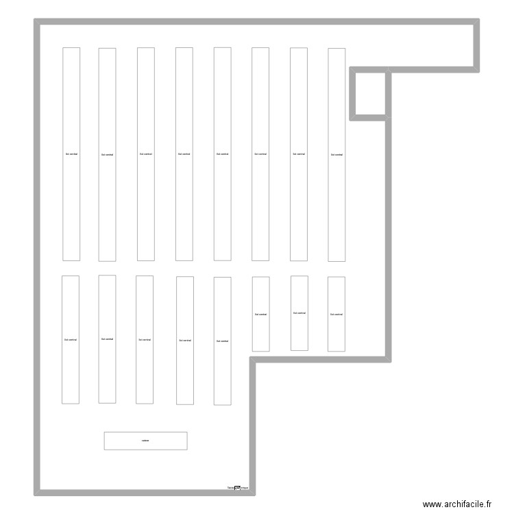 commerce cambronne. Plan de 2 pièces et 323 m2