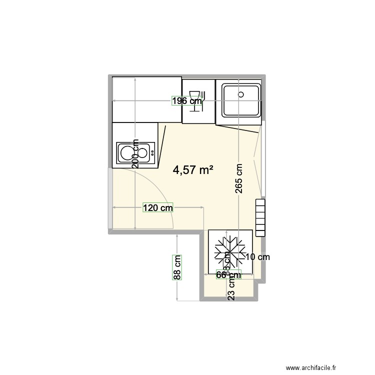 Cuisine 2. Plan de 0 pièce et 0 m2