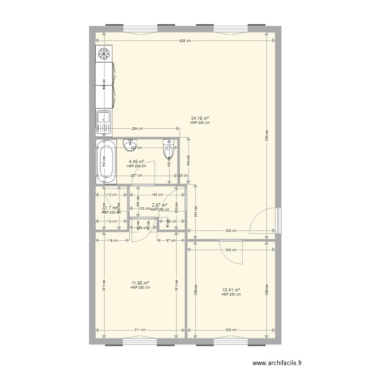 LHELGUEN. Plan de 0 pièce et 0 m2