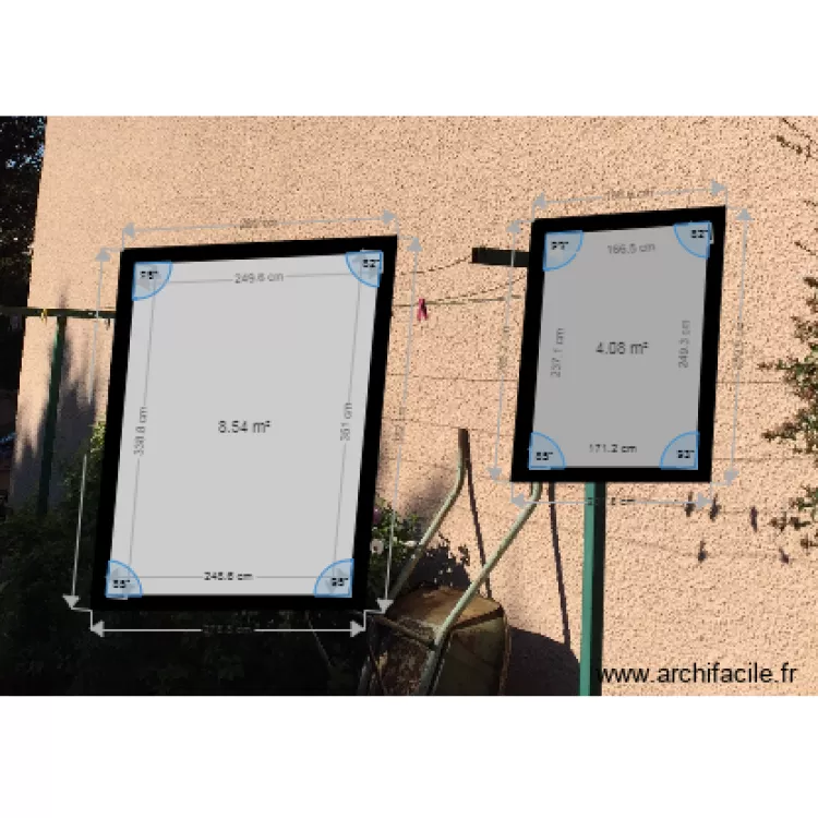 Photo facade. Plan de Photo facade. Plan de