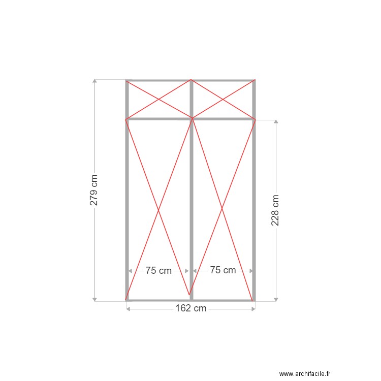 placard salle à manger v1. Plan de 0 pièce et 0 m2