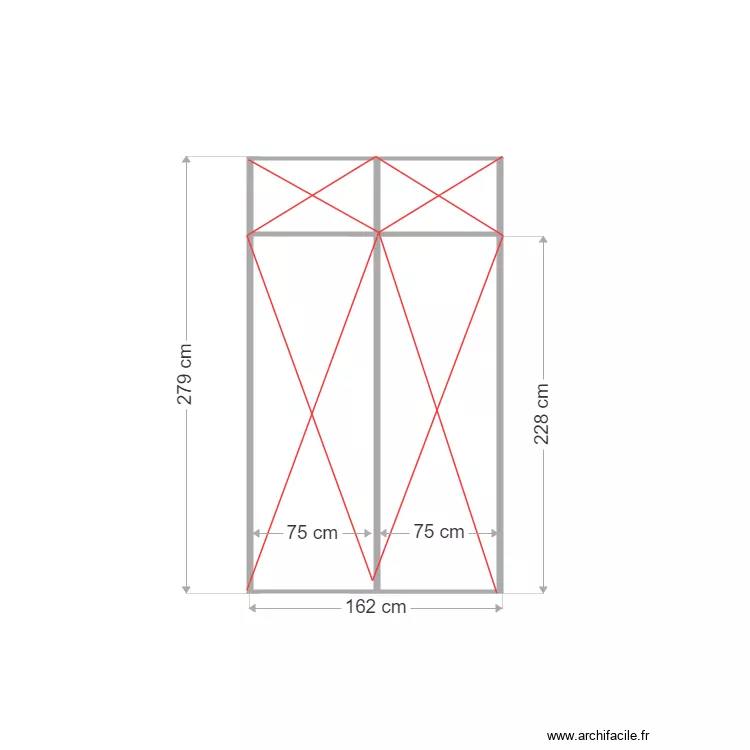 placard salle &agrave; manger v1. Plan de 