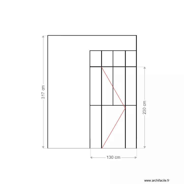 salle de douche villebois. Plan de 