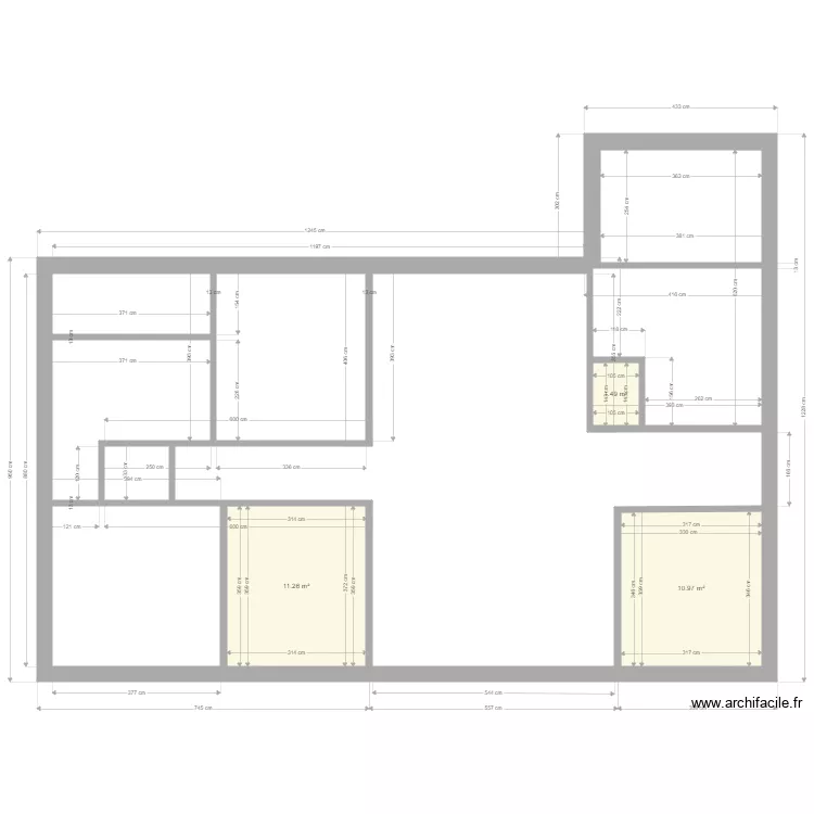 Maison v1. Plan de 