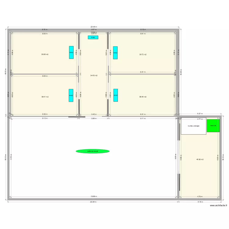 entrepot frigorifique. Plan de entrepot frigorifique. Plan de