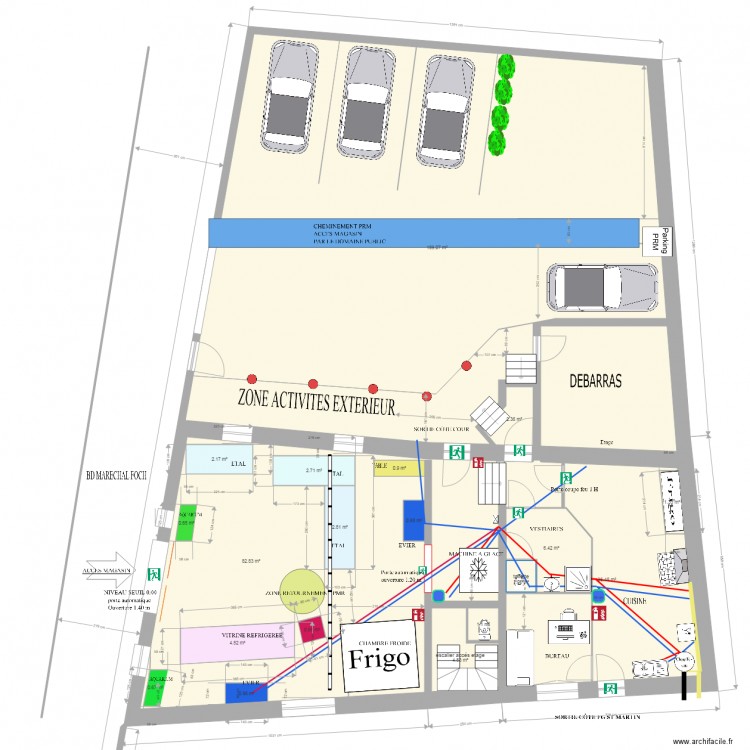 Amenagement magasin 2 AEP. Plan de 0 pièce et 0 m2