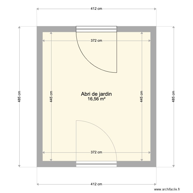 abri de jardin. Plan de 0 pièce et 0 m2