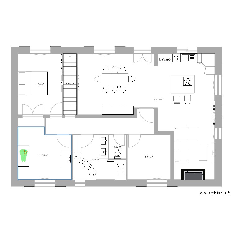 travaux maison - Plan dessiné par mecdu82170