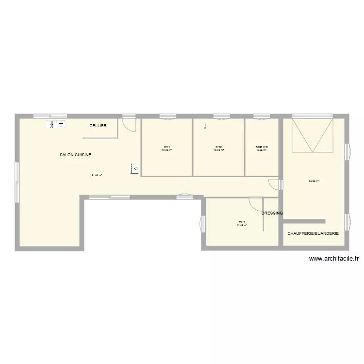 PERROUSE MAISON  U 2. Plan de 