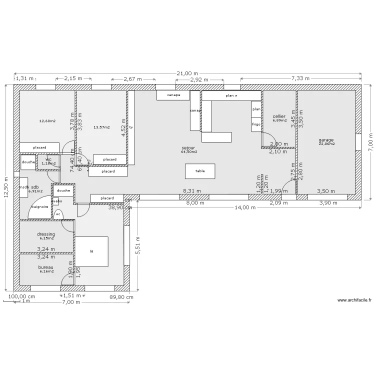 new base. Plan de 