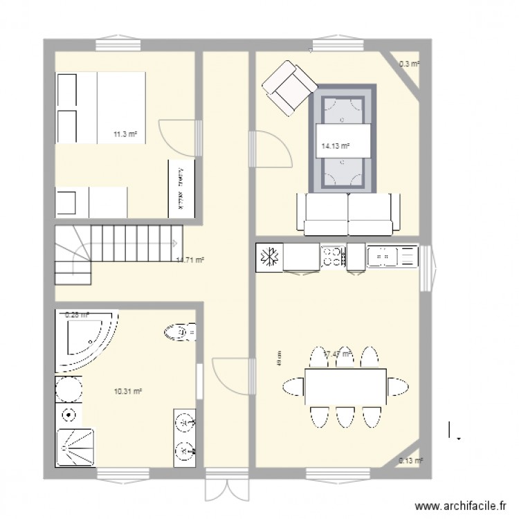 vraies dimensions 4. Plan de 0 pièce et 0 m2