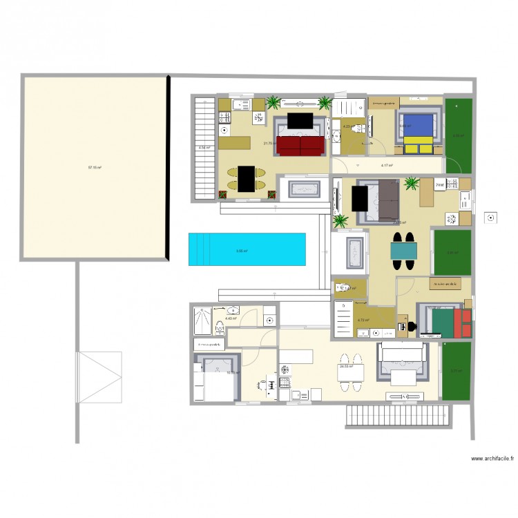 plan appartement 1st floor 2. Plan de 0 pièce et 0 m2