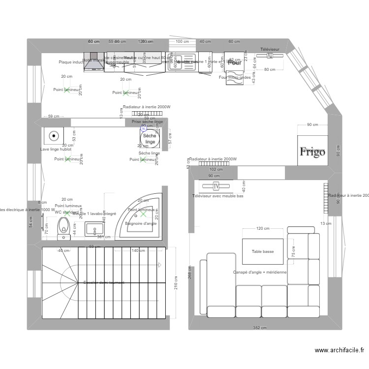 rez de chaussee. Plan de 0 pièce et 0 m2