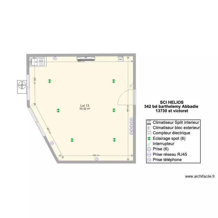 SCI MOULIN LOT 13. Plan de 
