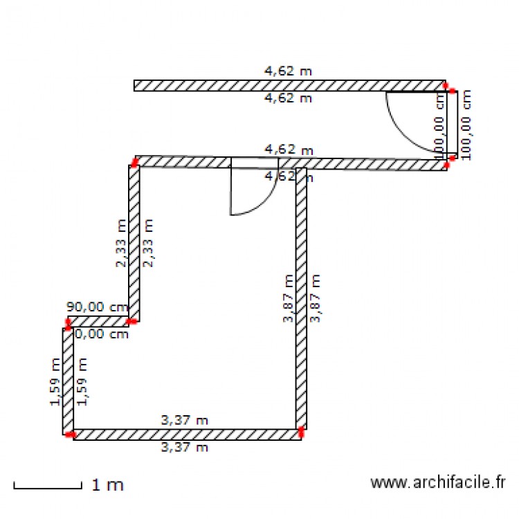 plan 1. Plan de 0 pièce et 0 m2