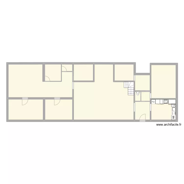maison vailly. Plan de 