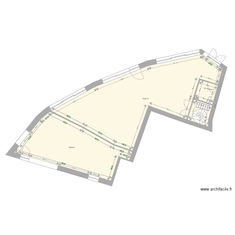 CH03160 RDC  AVEC CUISINE APRES TRAVAUX. Plan de 0 pièce et 0 m2