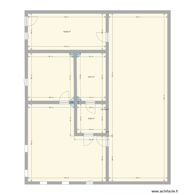 rdc 2 pavillon sangatte. Plan de 