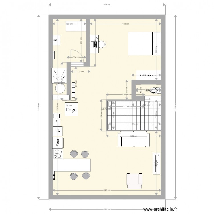 Plan combles. Plan de 0 pièce et 0 m2