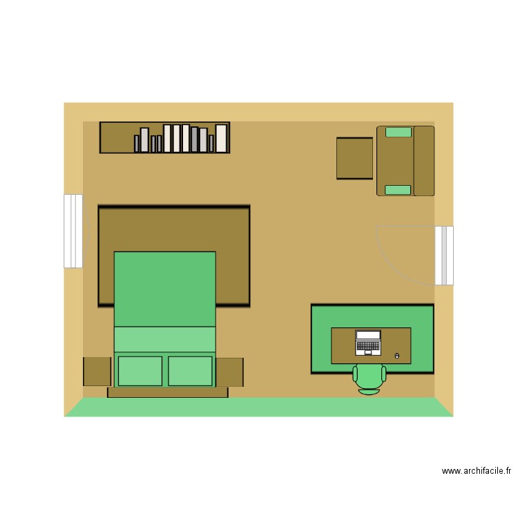 chambre Iwan 1. Plan de 0 pièce et 0 m2