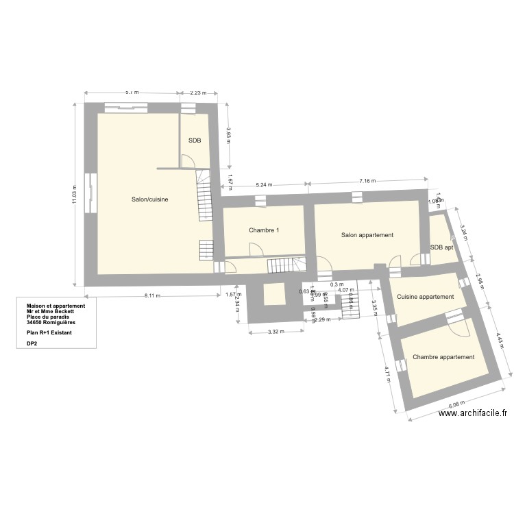 Beckett R1 plan de masse existant. Plan de 0 pièce et 0 m2