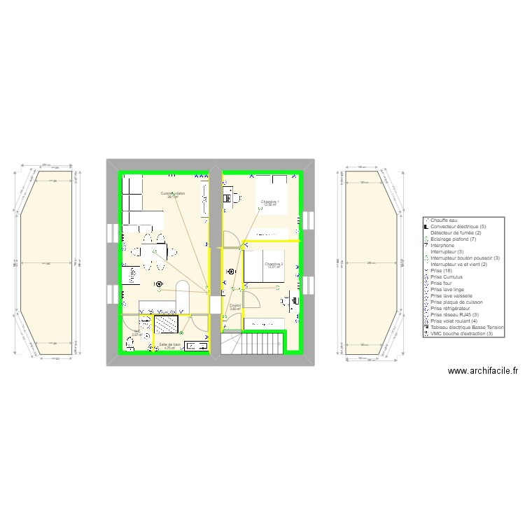 22/08/2022  R+2. Plan de 8 pièces et 109 m2