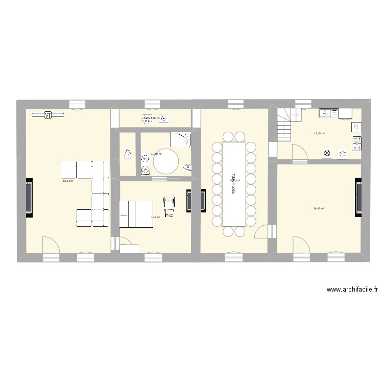 Loc B 2. Plan de 0 pièce et 0 m2