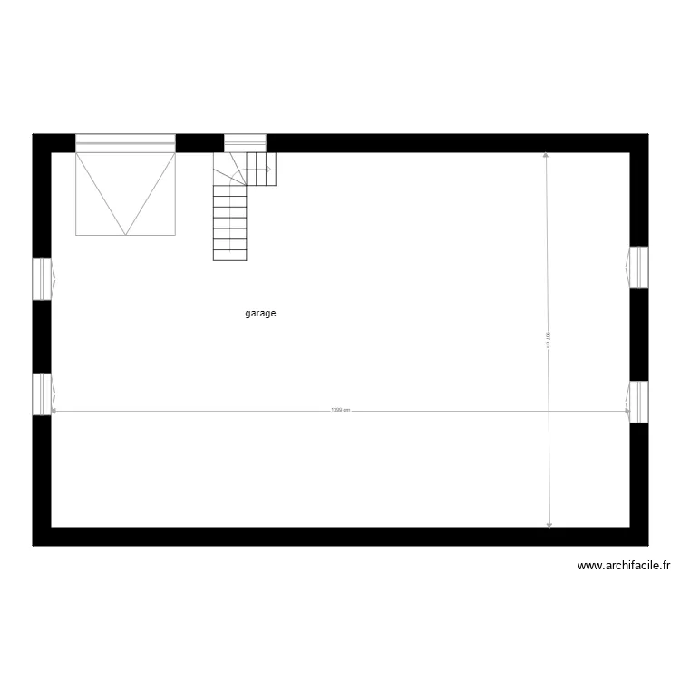 Teyssier Ste sigol&egrave;ne garage. Plan de 