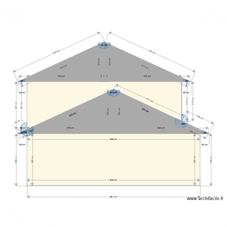 pignon salon. Plan de 0 pièce et 0 m2