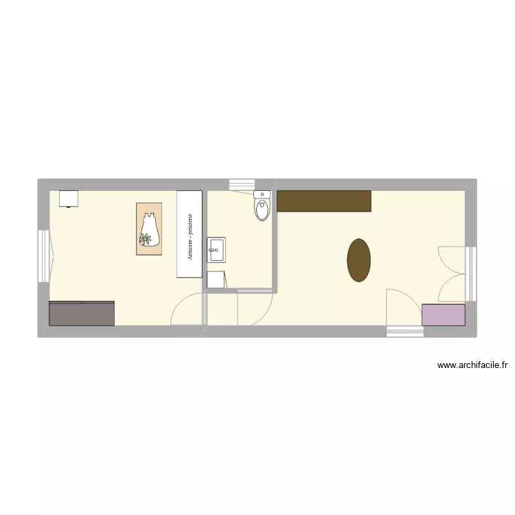 STUDIO CUINCHY. Plan de 
