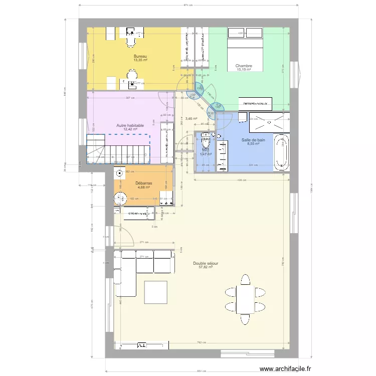 Plan combles. Plan de 