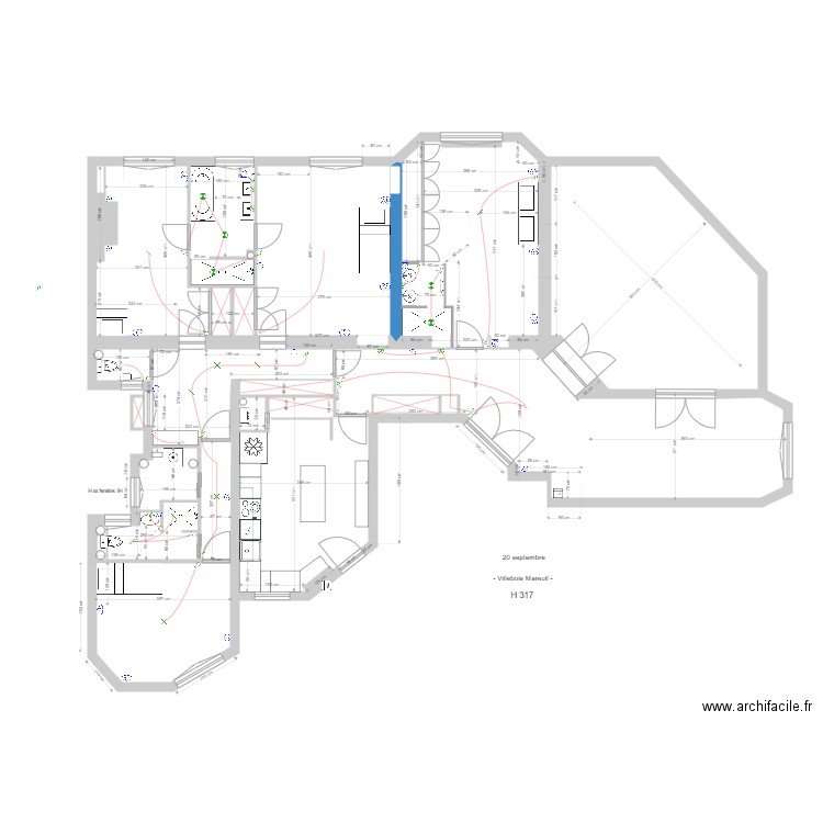 17 eme projet cuisine2. Plan de 0 pièce et 0 m2