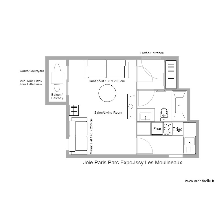 Issy. Plan de 0 pièce et 0 m2