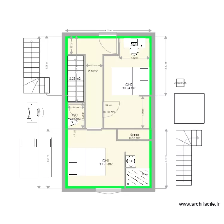 Maison etage futur v3 2. Plan de Maison etage futur v3 2. Plan de