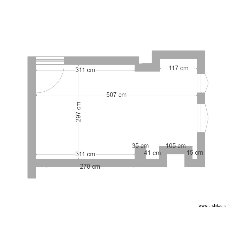 STUDIO CLI. Plan de 0 pièce et 0 m2