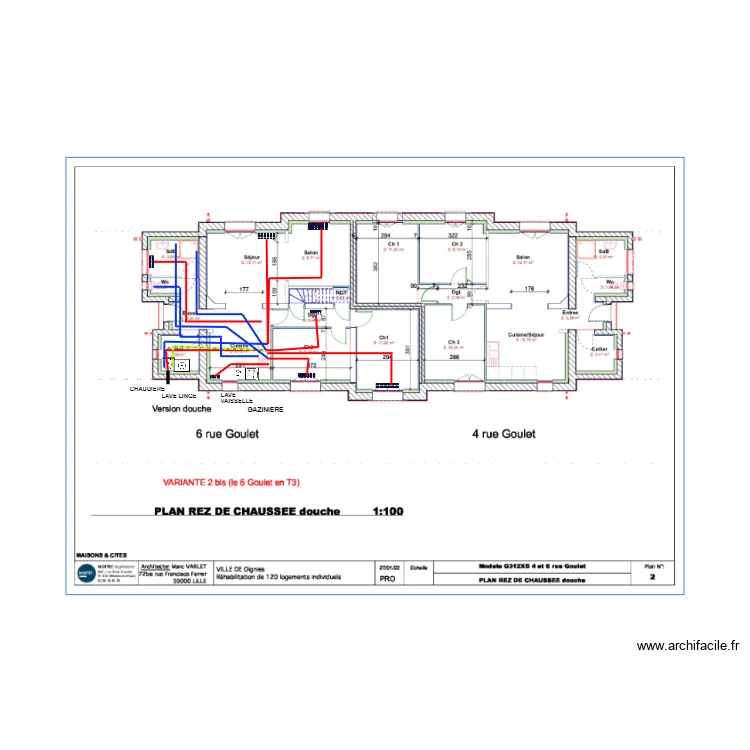 ERBM 6 GOULET  g 312 xb  . Plan de 
