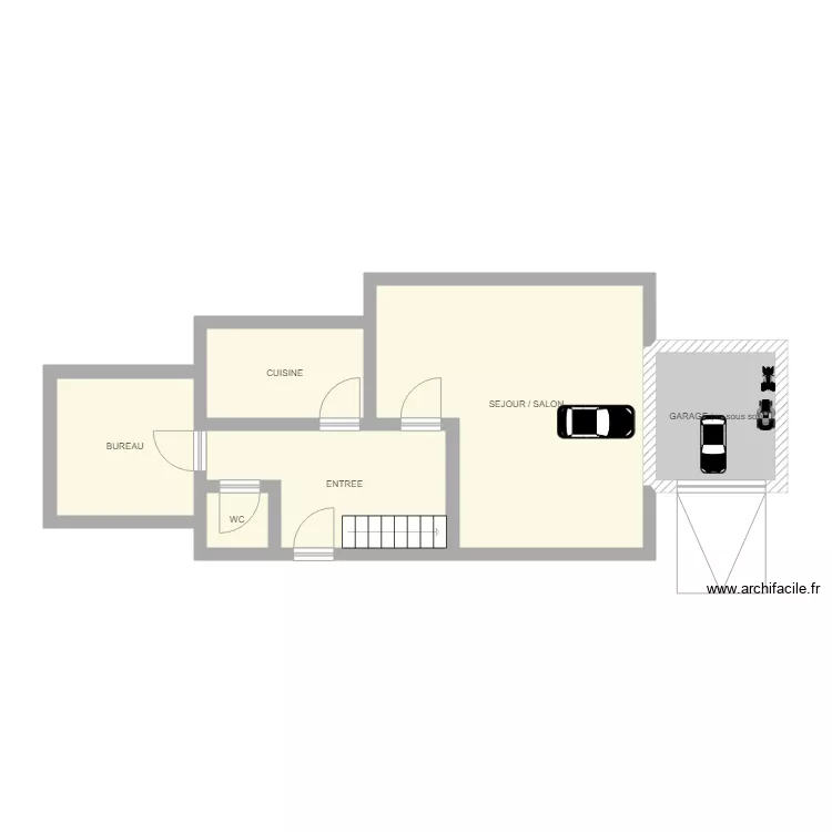 BOTTE FOLLAINVILLE. Plan de 