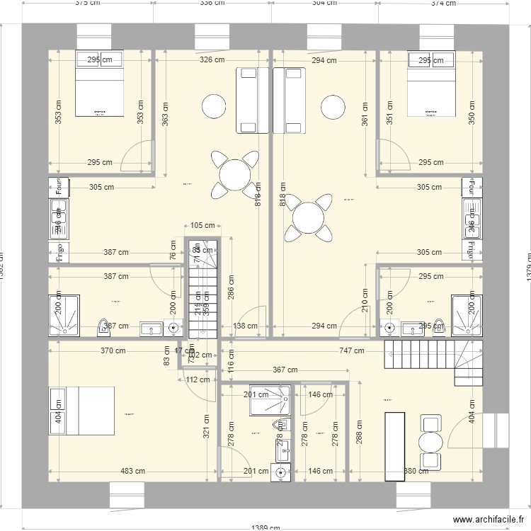 Danen. Plan de 0 pièce et 0 m2