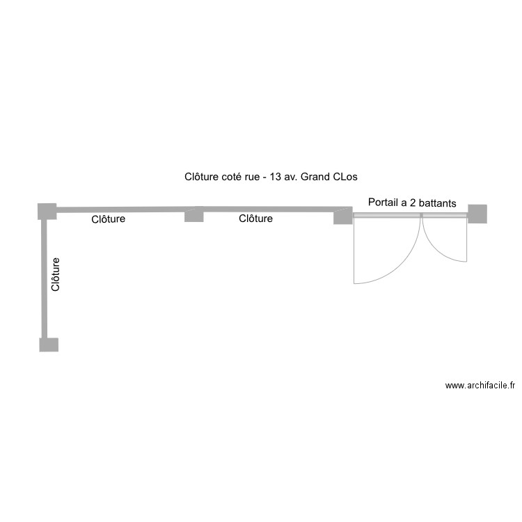 CLOTURE - LEROUX GRAND CLOS. Plan de 0 pièce et 0 m2