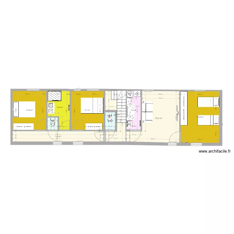 APPART MAD APRES travaux VERS SEJOUR A DROITE 24 02 2021 vers 1. Plan de 
