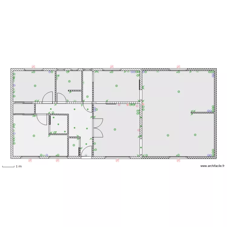 Etage de Vie (Electrique). Plan de 