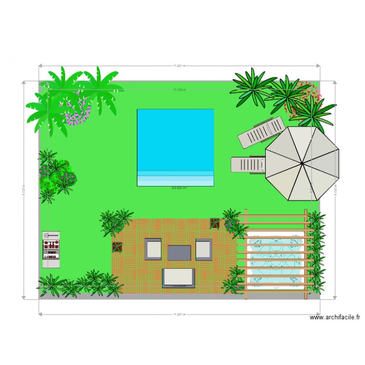 Terrasse. Plan de 0 pièce et 0 m2