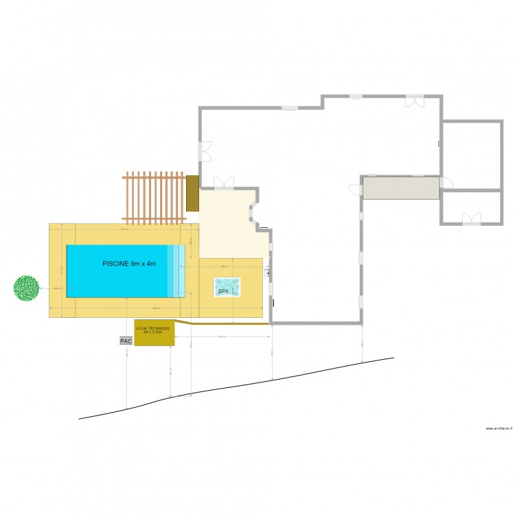 piscine st porchaire 01. Plan de 0 pièce et 0 m2