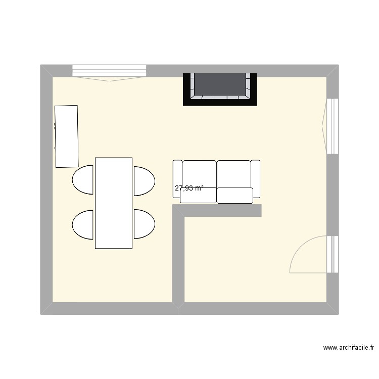 salon. Plan de 0 pièce et 0 m2